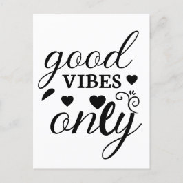 Nur gute Vibes Postkarte