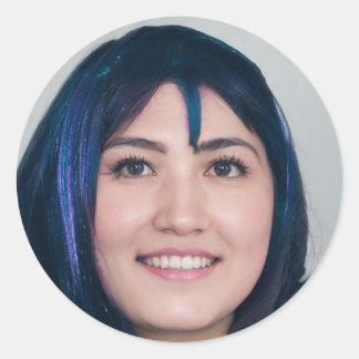 Nur gute Vibes Runder Aufkleber