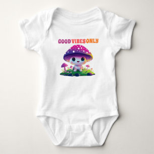 Nur gute Vibes Süße Pilz Baby Bodysuit Strampler