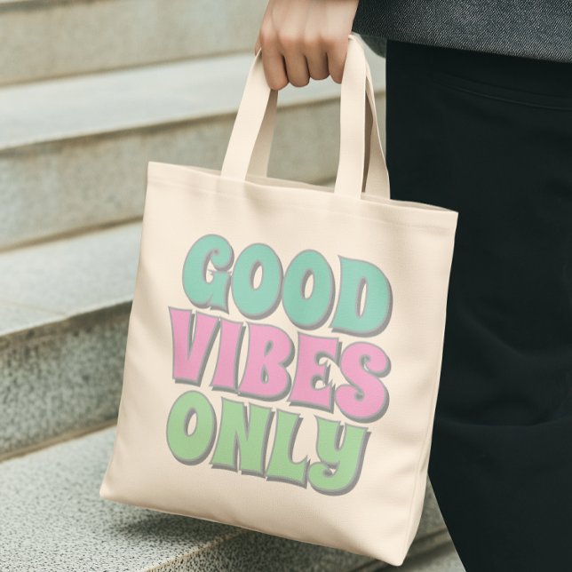 Nur gute Vibes Tragetasche (Von Creator hochgeladen)