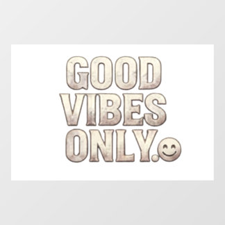 Nur gute Vibes Typografie Aufkleber & Geschenk | P