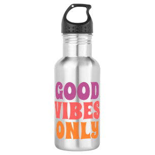 Nur gute Vibes Wasserflasche - Motivierende Hydrat