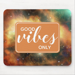 Nur gute Vibes Zitat Weltraum Kosmos Universum Ora Mousepad
