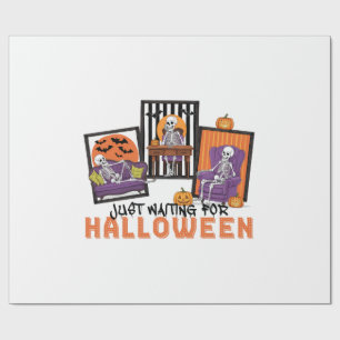 Nur Halloween Herbst Stimmung abwartend Geschenkpapier
