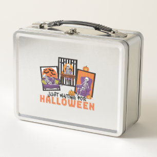 Nur Halloween Herbst Stimmung abwartend Metall Brotdose