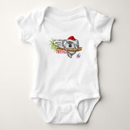 Nur hängen bis Weihnachten koala Baby Strampler