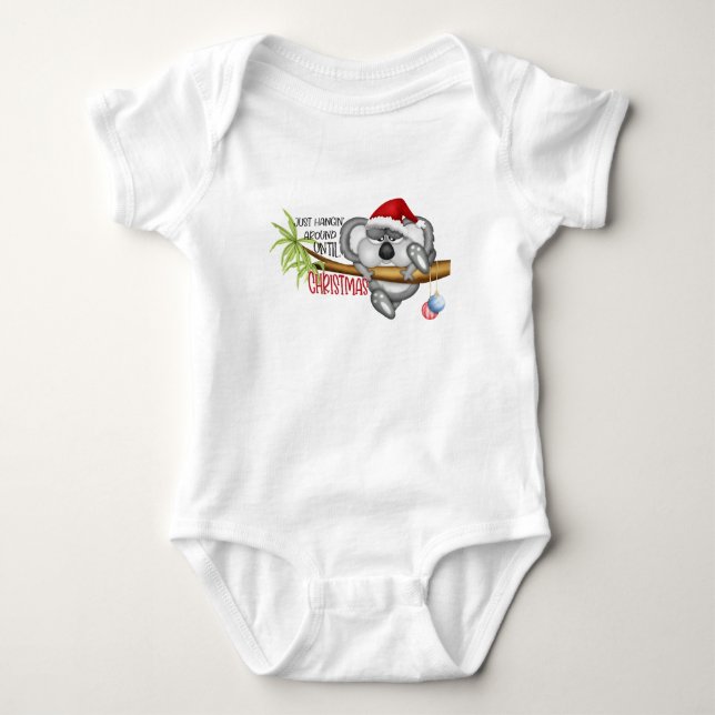 Nur hängen bis Weihnachten koala Baby Strampler (Vorderseite)