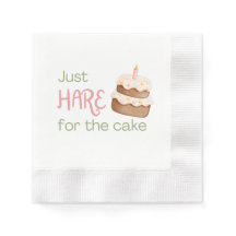 Nur "HASE" für die Kuchendessertserviette