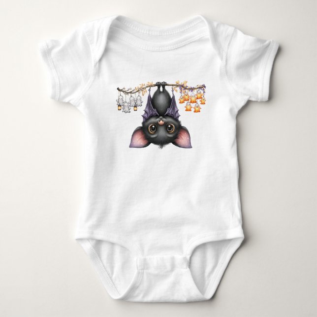 Nur herumhängend, Fledermäuse Baby Strampler (Vorderseite)