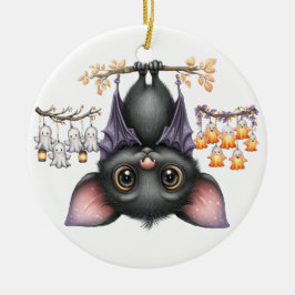 Nur herumhängend, Fledermäuse Keramik Ornament