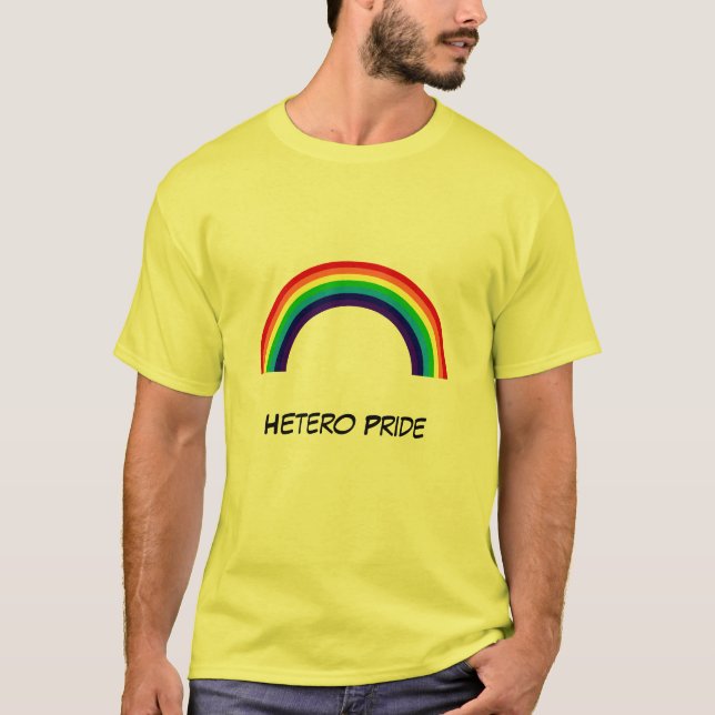Nur Hetero Stolz-Ausgang T-Shirt (Vorderseite)