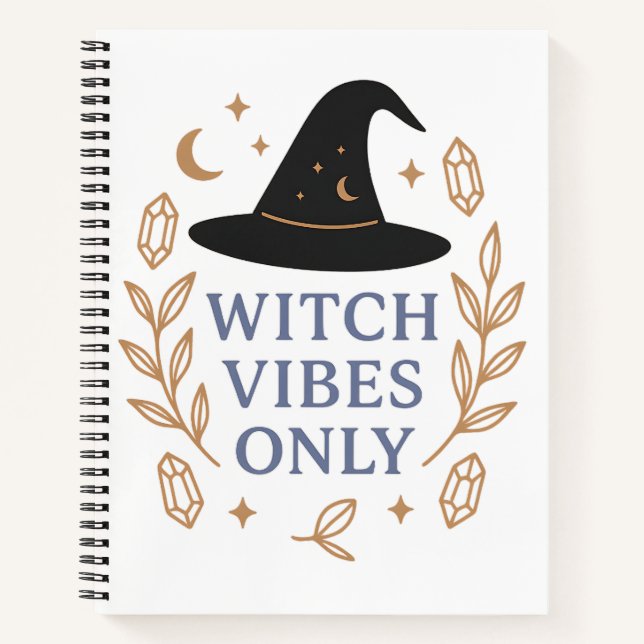 Nur Hexe Vibes Notizbuch (Vorderseite)