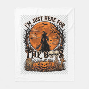 Nur hier Boos Halloween Hexe Mond Kürbisse_1 Fleecedecke