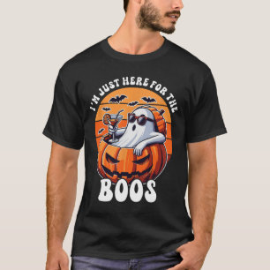 Nur hier für Boos Ghost Funny Men Women Hallo T-Shirt