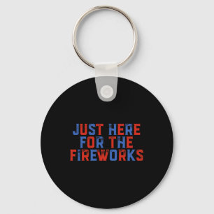 Nur hier für das Feuerwerk Lustiger 4. Juli Patr Schlüsselanhänger