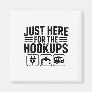 Nur Hier Für Die Hookups Lustiger Camping Rv Campe Magnet