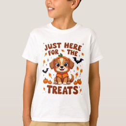 Nur hier für die Leckereien Halloween T-Shirt