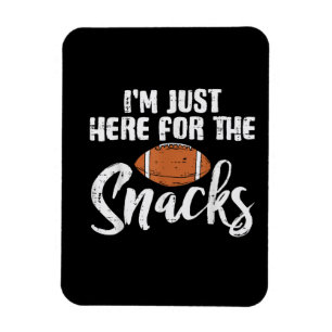 Nur Hier Für Die Snacks American Football Lustig Magnet