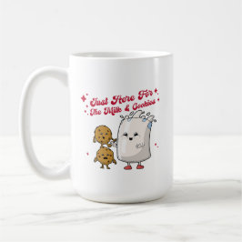 Nur hier für die Tasse von Milch und Cookies