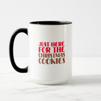 Nur hier für die Weihnachtskekse Lustiger Urlaub Tasse