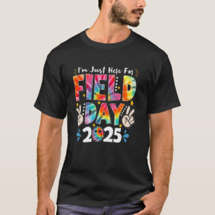 Nur Hier Für Field Day Tie Dye Friedenszeichen Leh T-Shirt