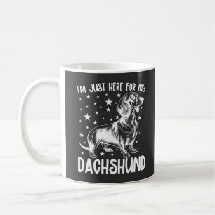 Nur hier für meine Dackel Hund Lover Coolen Geburt Kaffeetasse