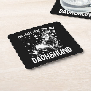 Nur hier für meine Dackel Hund Lover Coolen Geburt Untersetzer