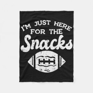 Nur Hier Für Snacks American Football Lustige Männ Fleecedecke