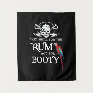 Nur    hier Pirate und Hintern Wandteppich