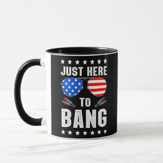 Nur hier, um die US-Fahne Brille am 4. Juli zu sch Tasse (Links)