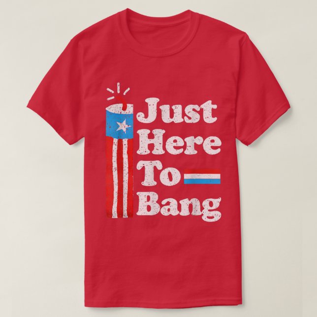 Nur hier, um die USA Flag Independence Day 4. T-Shirt (Design vorne)