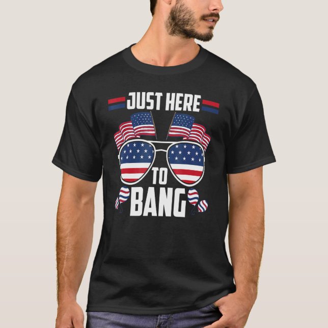 Nur hier zu Bang 4. Juli Feuerwerk 4. Juli Jul. T-Shirt (Vorderseite)