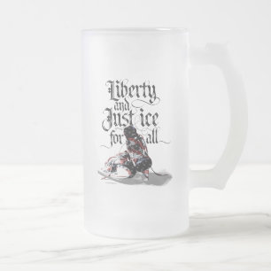 Nur Ice für alle (Hockey) Mattierte Glass Beer Tas Mattglas Bierglas
