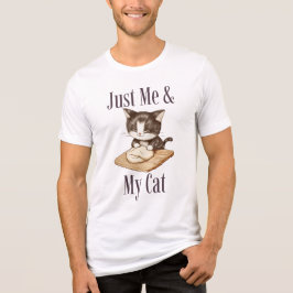 Nur ich & meine Katze Introvertierter Katzenliebha Tri-Blend Shirt