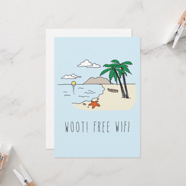 Nur im Silicon Valley Grußkarte: Urlaub Karte (Vorderseite/Rückseite Beispiel)