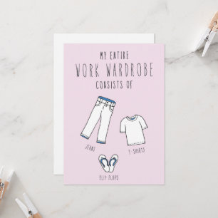 Nur im Silicon Valley Grußkarte: Wardrobe Karte