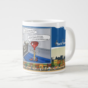 Nur in einer Klemme   Bürohumor Jumbo-Tasse