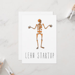 Nur in Silicon Valley Grußkarte: Lean Startup Card Karte