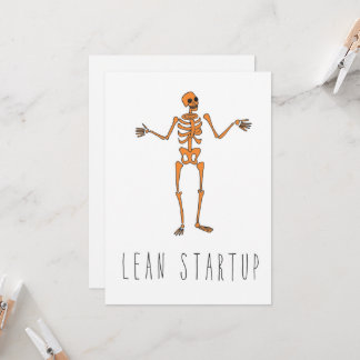 Nur in Silicon Valley Grußkarte: Lean Startup Card Karte