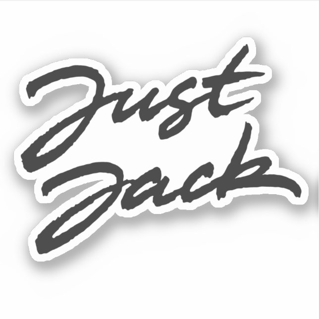 Nur Jack Aufkleber (Vorderseite)
