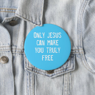 Nur Jesus kann dich frei machen - Christliche Bots Button