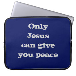 Nur Jesus kann Ihnen eine Christliche Botschaft ge Laptopschutzhülle