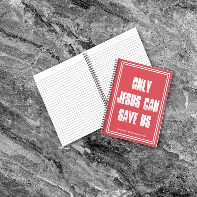 Nur Jesus kann uns das Prayer Journal und Ihren Na Notizbuch (Personalize it with your name
)