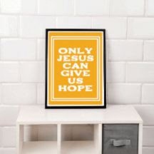 Nur Jesus kann uns Hoffnung Christliche Botschaft 