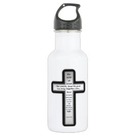 Nur John-3:16 Kreuz Edelstahlflasche