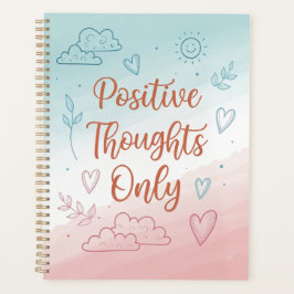 Nur Journal mit positiven Gedanken - Pastelldesign Planer