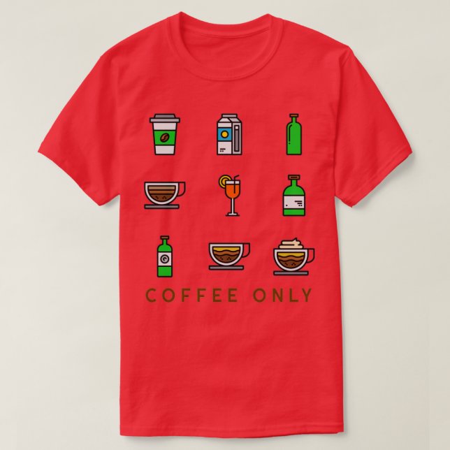 Nur Kaffee T-Shirt (Design vorne)