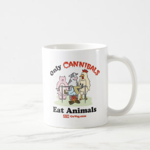 Nur Kannibalen essen Tier-Tasse Kaffeetasse