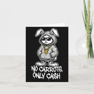 Nur Karotten Bargeld lustiger Osterhase Gangster M Karte