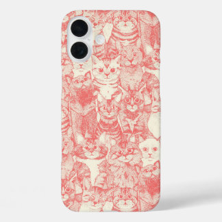 nur Kätzchen Korallenrosa iPhone 16 Plus Hülle